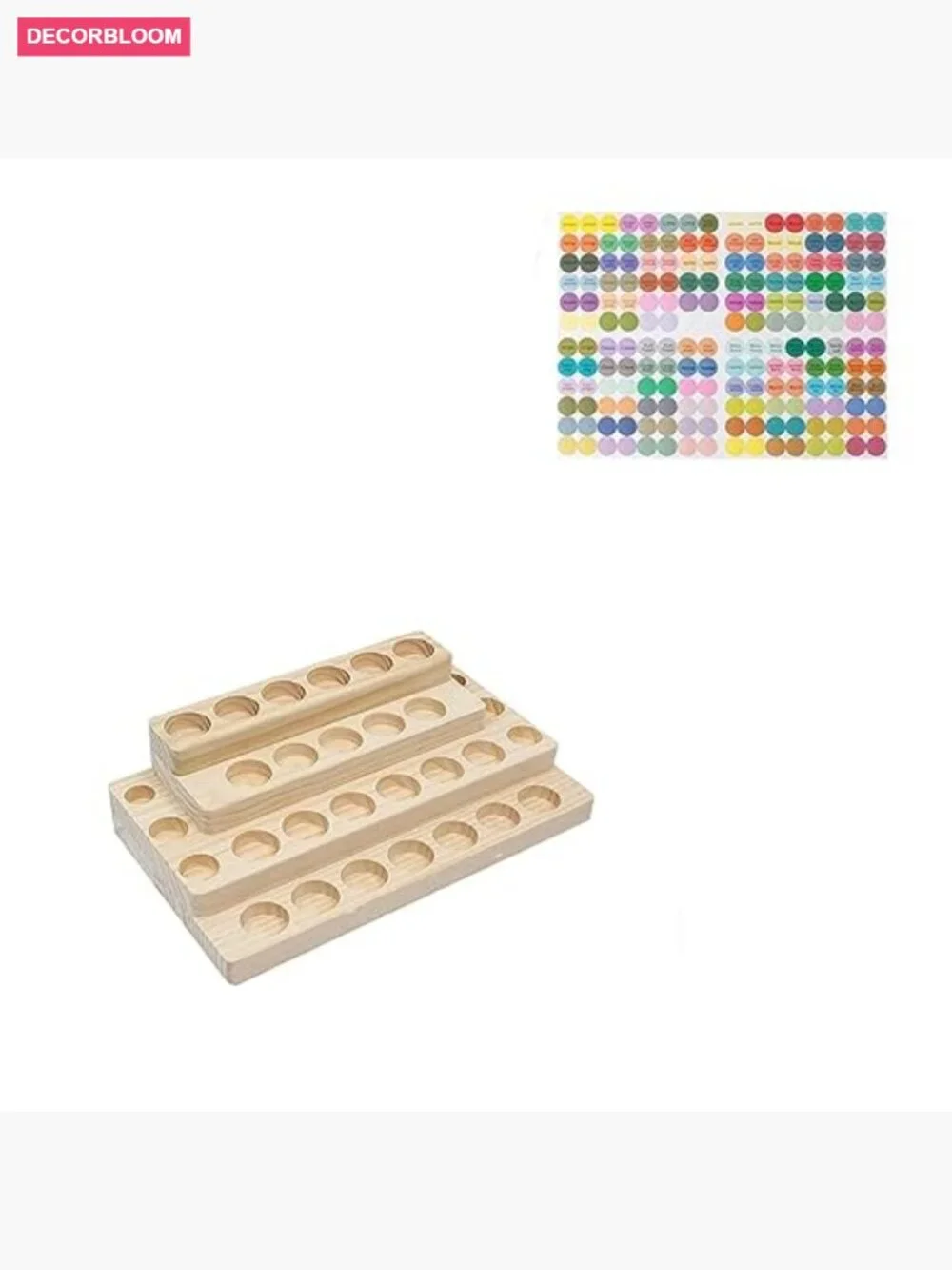 Wooden 30-Slot Essential Oil Display Storage Box